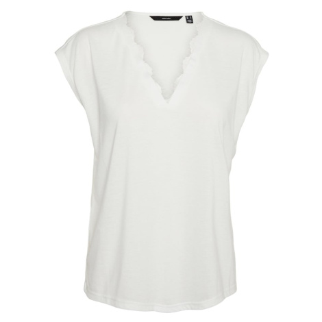 VERO MODA Tričko 'VMCarrie'  prírodná biela