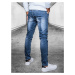 Modré dierované džínsové nohavice UX4085