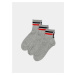Sada troch párov šedých dámskych ponožiek FILA