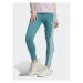 Adidas Legíny Essentials 3-Stripes High-Waisted Single Jersey Leggings IL3378 Tyrkysová