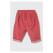 Nohavice pre bábätká United Colors of Benetton ružová farba, jednofarebné