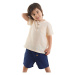 Denokids Baby Boy Kids Summer Muslin Shorts Shirt Set