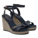 Tommy Hilfiger Sandále Im Raffia Sandal FW0FW08224 Tmavomodrá