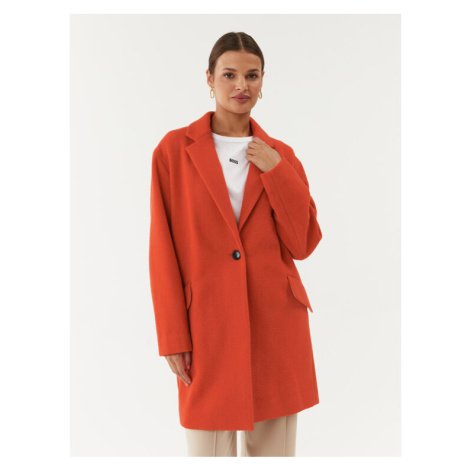 Boss Vlnený kabát C_Calesso1 50500529 Oranžová Regular Fit Hugo Boss