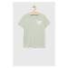 Detské tričko Abercrombie & Fitch zelená farba