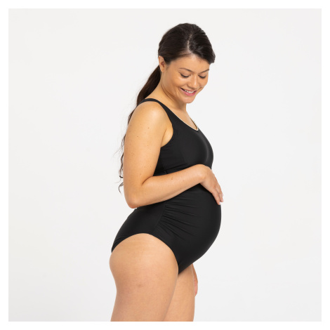 Tehotenské jednodielne plavky Nora čierne NABAIJI