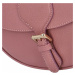 Dámska crossbody kožená kabelka Delami Nisca - ružová