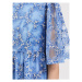 Selected Femme Koktejlové šaty Justine 16085467 Modrá Loose Fit