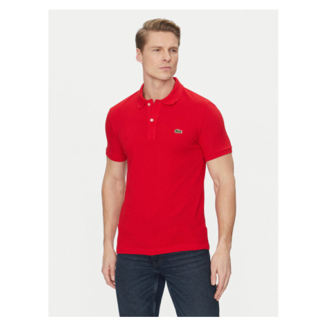 Lacoste Polokošeľa PH4012 Červená Slim Fit