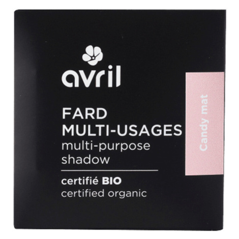 Avril  Certified Organic Eyeshadow - Candy Mat  Očné tiene & podkladové bázy Ružová