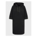 Sisley Úpletové šaty 4IPRLV01T Čierna Regular Fit