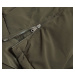 Dámska zimná bunda parka v khaki farbe (CAN-588BIG)