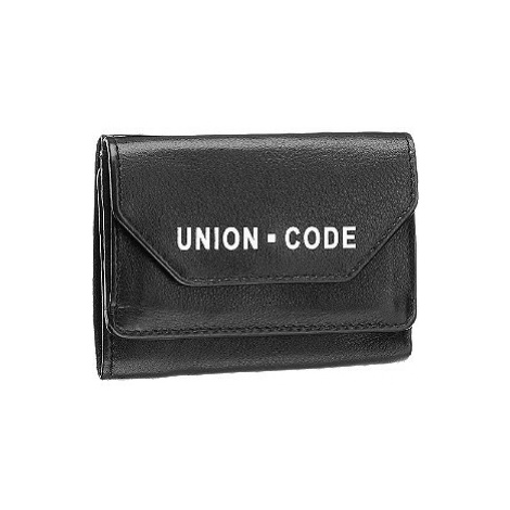 Čierna kožená dámska peňaženka Union Code