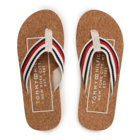 Tommy Hilfiger Žabky Cork Beach Sandal FM0FM04475 Béžová