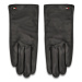 Tommy Hilfiger Dámske rukavice Essential Flag Leather Gloves AW0AW15360 Čierna