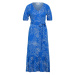 Wallis Petite Šaty  kráľovská modrá / prírodná biela