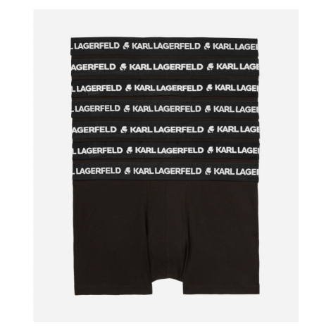Spodná Bielizeň Karl Lagerfeld Logo Trunk Set 7-Pack Čierna