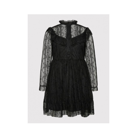 Vero Moda Curve Koktejlové šaty Cora 10256150 Čierna Regular Fit