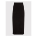 NA-KD Midi sukňa 1100-005677-0002-003 Čierna Slim Fit