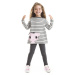 mshb&g Striped Kitten Girls Tunic Tights Set