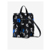Čierny dámsky vzorovaný batoh/kabelka Desigual Margy Sumy Mini