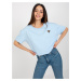 Light blue oversize blouse