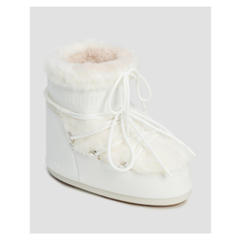 Dámske Biele Snehule Moon Boot Icon Low Faux Fur