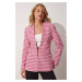 Happiness İstanbul Women's Pink Textured Crowbar Blazer Jacket