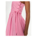 Pinko Letné šaty Amazonia 103566 A1WP Ružová Regular Fit