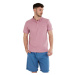 Pánske polo tričko s krátkym rukávom FUNDANGO Incognito Mono Poloshirt-345-raspberry