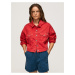 Červená džínsová bunda Pepe Jeans - ženy
