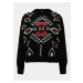 Čierny vzorovaný sveter TALLY WEiJL Aztec