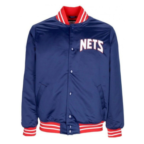 Mitchell & Ness NBA Saténová bunda New Jersey Nets OJBF3413-NJNYYPPPNAVY pánska