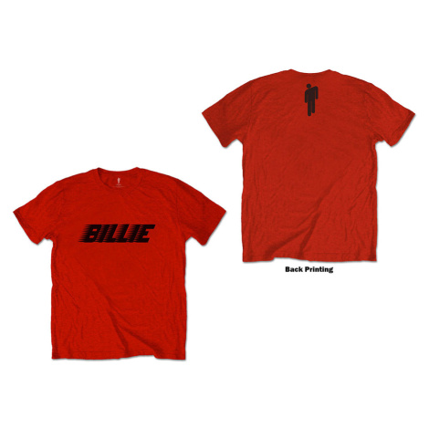 Billie Eilish tričko Racer Logo & Blohsh Červená