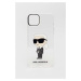 Puzdro na mobil Karl Lagerfeld iPhone 14 Plus 6,7" priehľadná farba