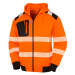 Result Unisex recyklovaná bezpečnostná mikina R503X Fluorescent Orange