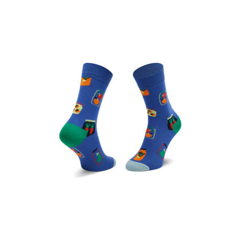 Happy Socks Ponožky Vysoké Unisex SHAR01-6300 Modrá