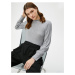 Koton Long Balloon Sleeve Sweater High Collar Soft Textured