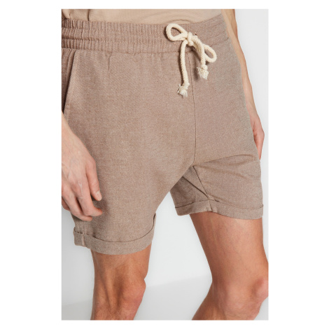 Trendyol Mink Regular Fit Elastic Waist Short Shorts & Bermuda