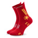 Compressport Ponožky Vysoké Unisex Pro Racing Socks v4.0 Trail XU00048B Červená
