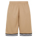 Men's Stripes Mesh Shorts - Unionbeige/Black/White