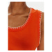 United Colors Of Benetton Top 34G7DH00W Oranžová Regular Fit