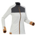 Dámska spodná fleecová lyžiarska bunda 500 Warm merino bielo-čierna