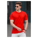 Madmext Red Men's Printed T-Shirt 5258