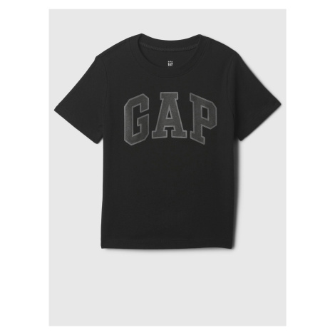 Čierne chlapčenské tričko GAP