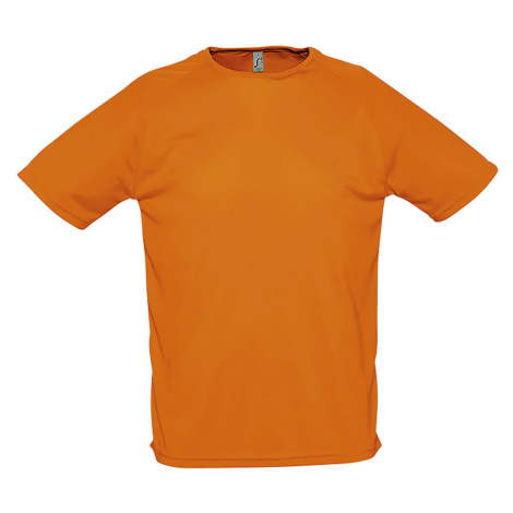 SOĽS Sporty Pánske tričko s krátkym rukávom SL11939 Orange