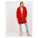 Červený teddy coat Eveline s vreckami -MBM-PL-1521.97P-red