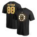Boston Bruins pánske tričko black #88 David Pastrňák Stack Logo Name & Number