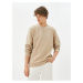 Koton Basic Sweater Crew Neck Textured Long Sleeve