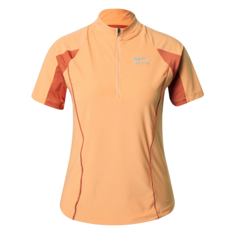 NIKE Funkčné tričko  svetlosivá / oranžová / tmavooranžová / biela